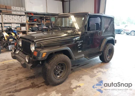 2000 Jeep Wrangler Sport z USA, uszkodzony, nr VIN 1J4FA49S3YP716715